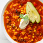 Easy vegetable taco soup