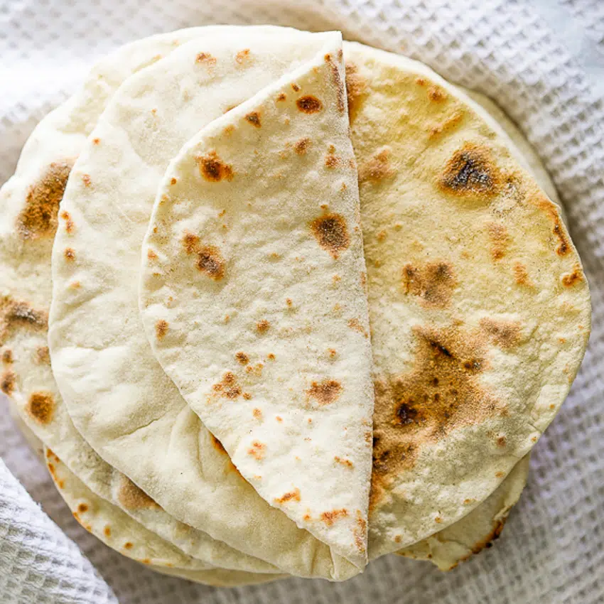 homemade flour tortillas
