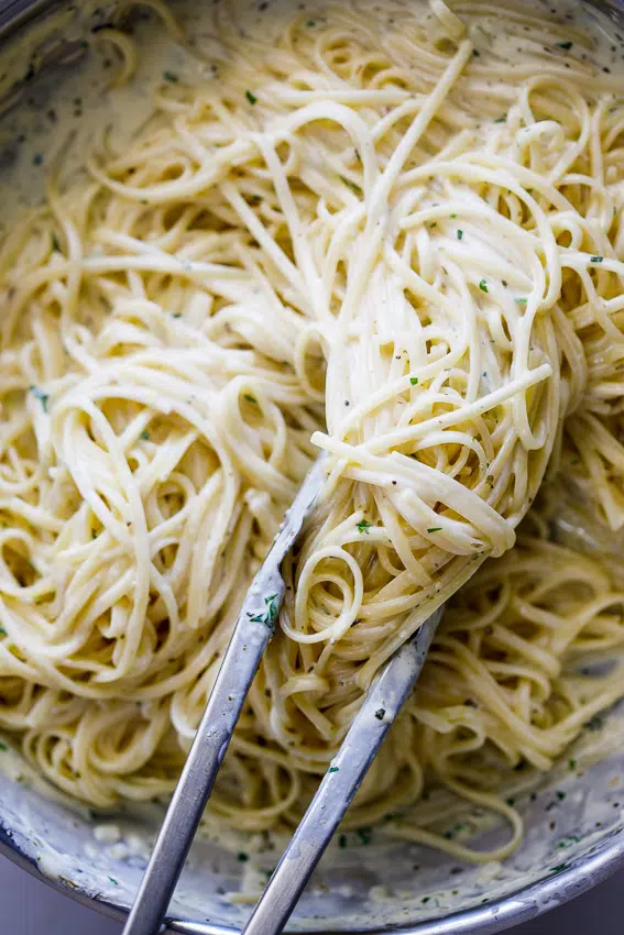 Easy creamy parmesan lemon pasta
