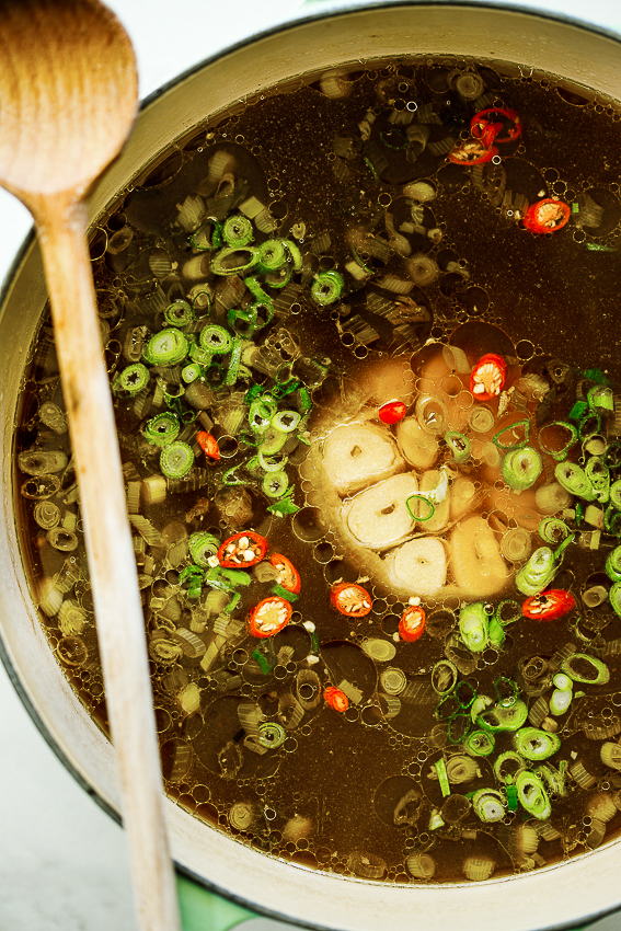 Spicy Chicken Noodle Soup With Lime and Ginger Recipe