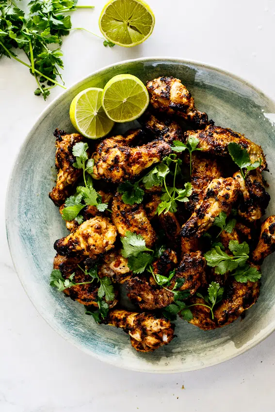 Tandoori grilled chicken wings