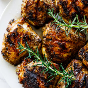 Easy grilled chicken thighs