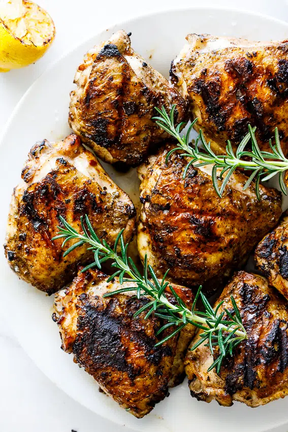 Easy grilled chicken thighs