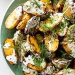 Grilled potato salad