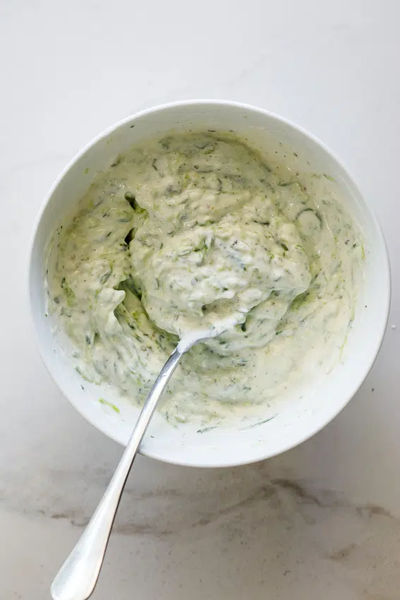 Creamy tzatziki sauce