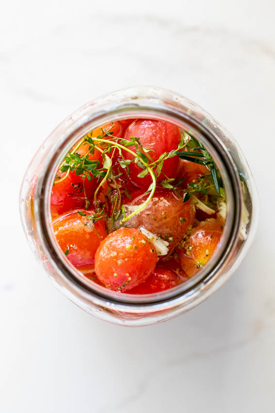 Marinated tomatoes