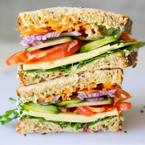 Easy healthy salad sandwich