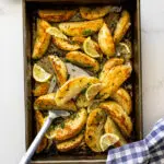 Greek lemon potatoes