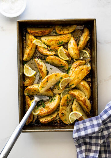 Greek lemon potatoes