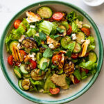 Grilled Fattoush Salad with Eggplant