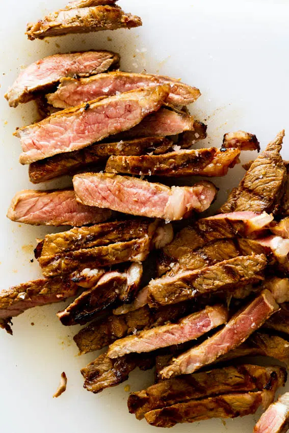 Juicy steak marinated in Thai marinade.