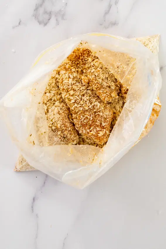 Chicken fingers in panko breadcrumbs