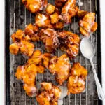 Apple fritters with masala sugar