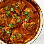 Coconut braised chicken thighs
