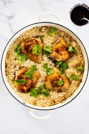 One pan ginger chicken and rice - Simply Delicious