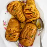 Hot honey roasted hasselback butternut squash
