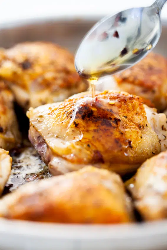 Easy hot honey chicken thighs