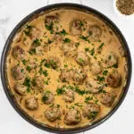 Meatball stroganoff
