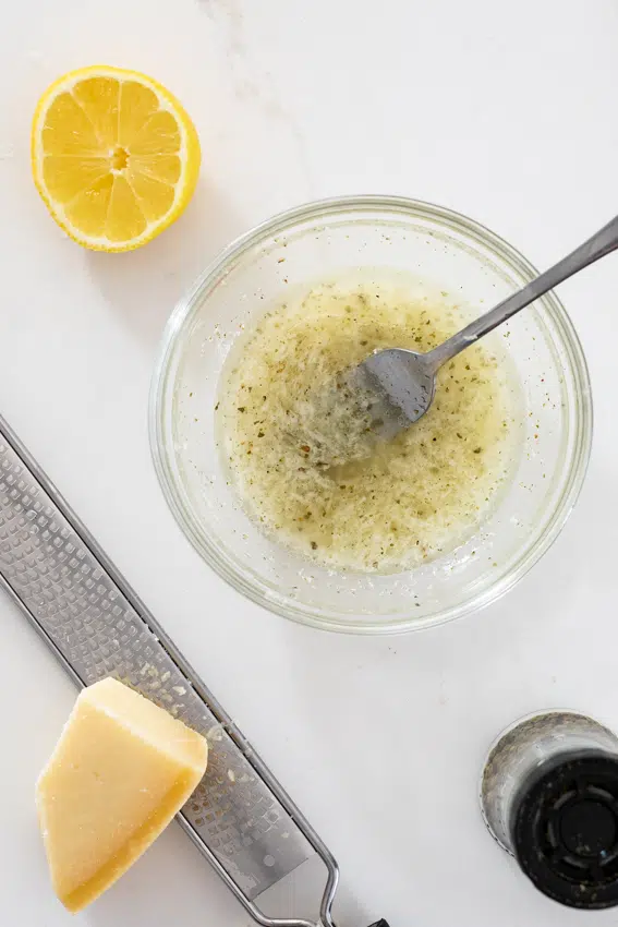 Lemon Parmesan dressing.