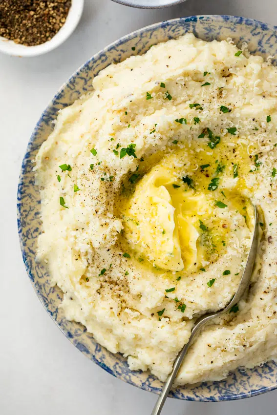 Cacio e pepe mashed potatoes