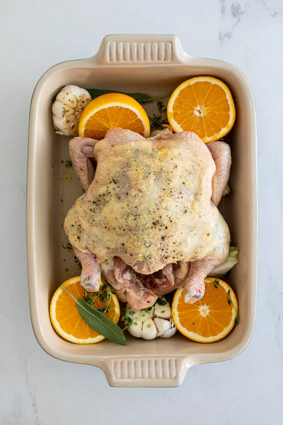 Sage orange Christmas chicken