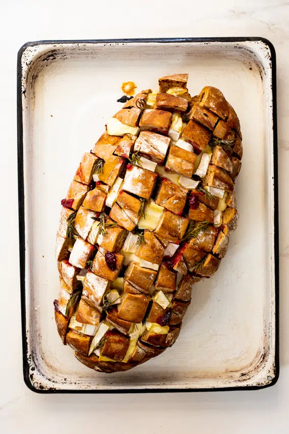 Cranberry Brie Pull Apart Bread