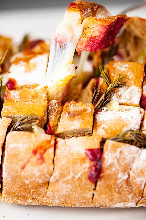 Cranberry Brie Pull Apart Bread