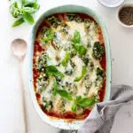 Creamed spinach stuffed shells