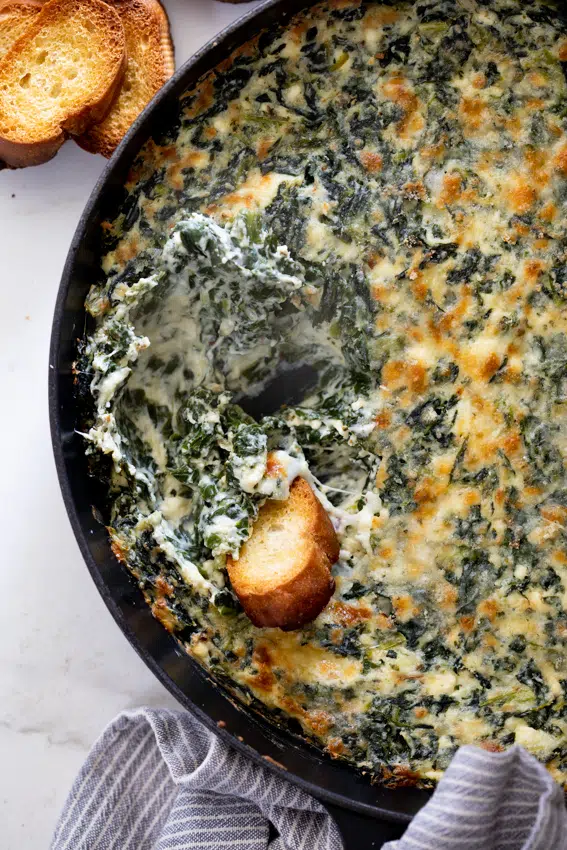 Four cheese spinach dip