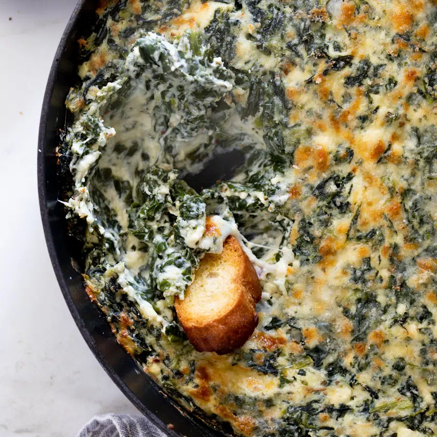 Four cheese spinach dip