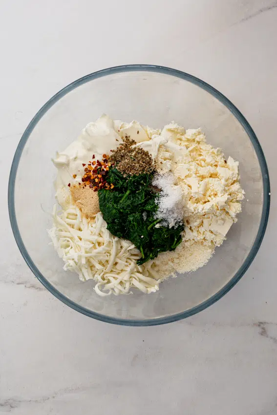 Spinach dip ingredients