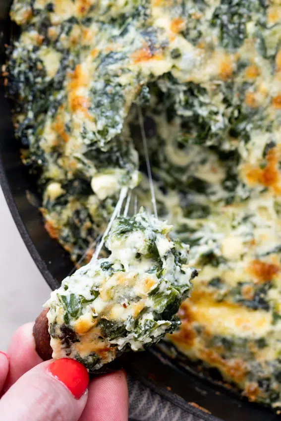 Super cheesy spinach dip.