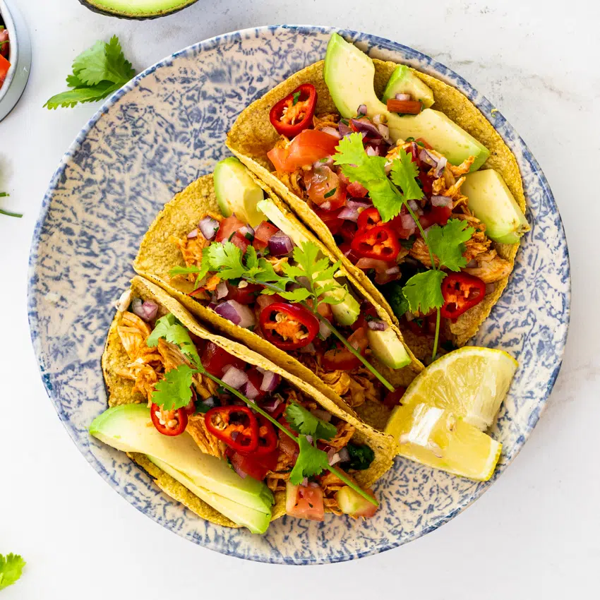 Instant Pot chicken tacos