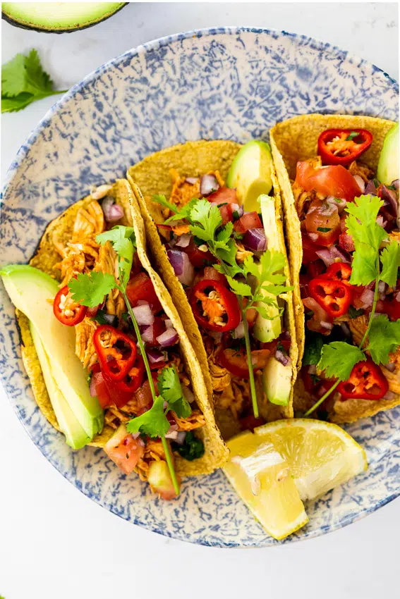 Instant Pot chicken tacos