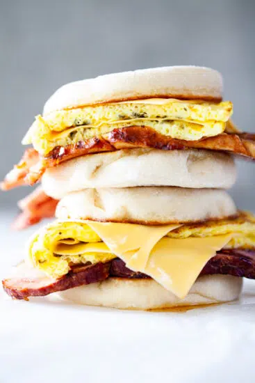 Easy Leftover Ham Breakfast Sandwich