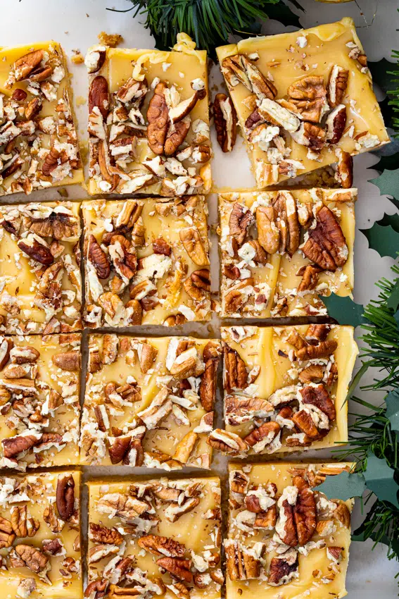 Easy Fudgy Pecan Shortbread