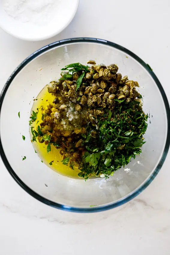 Lemon caper sauce