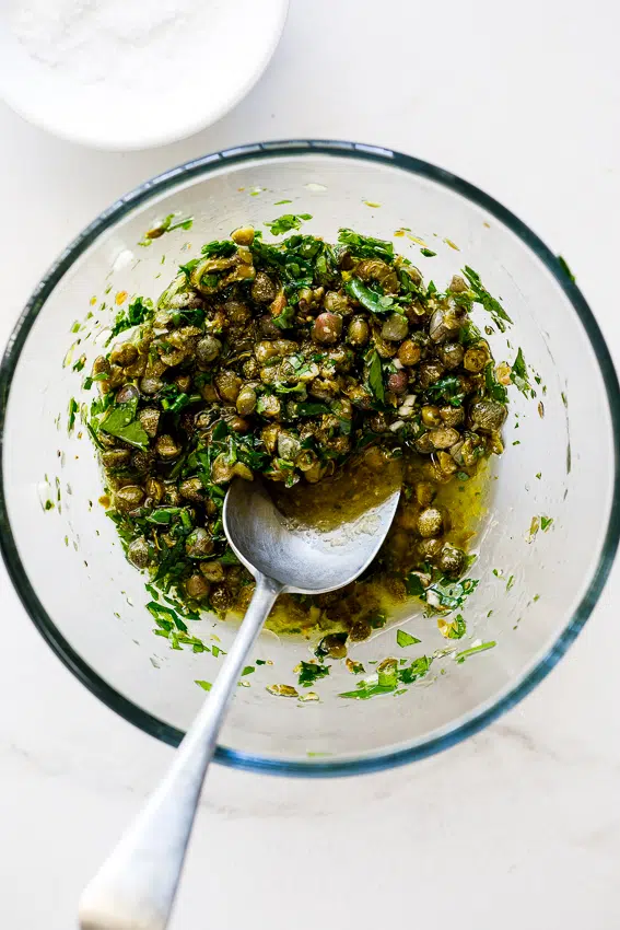 Lemon caper sauce