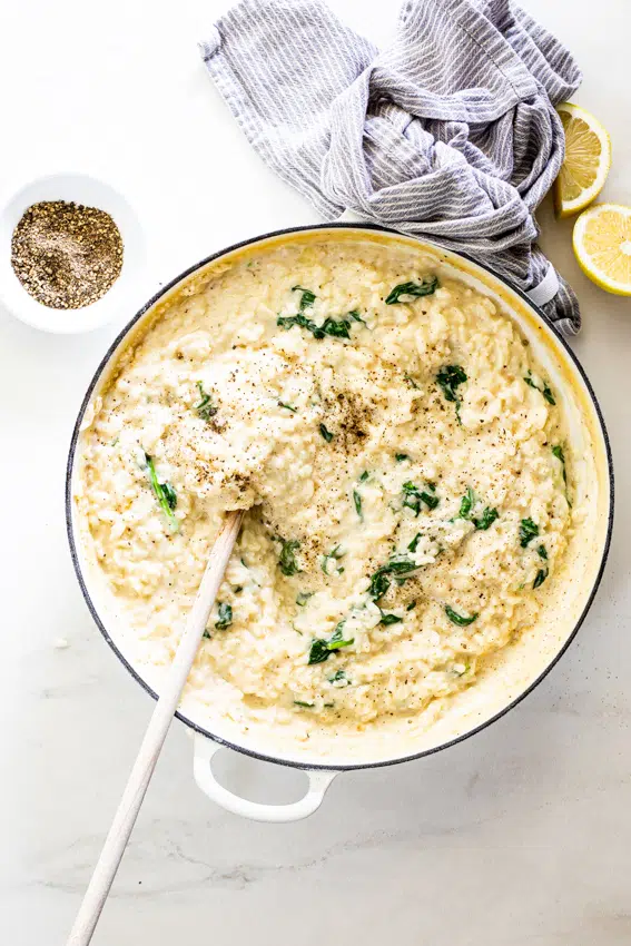 Spinach Parmesan Risotto