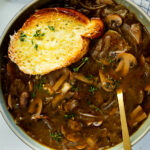 Instant pot Caramelized Mushroom Onion soup