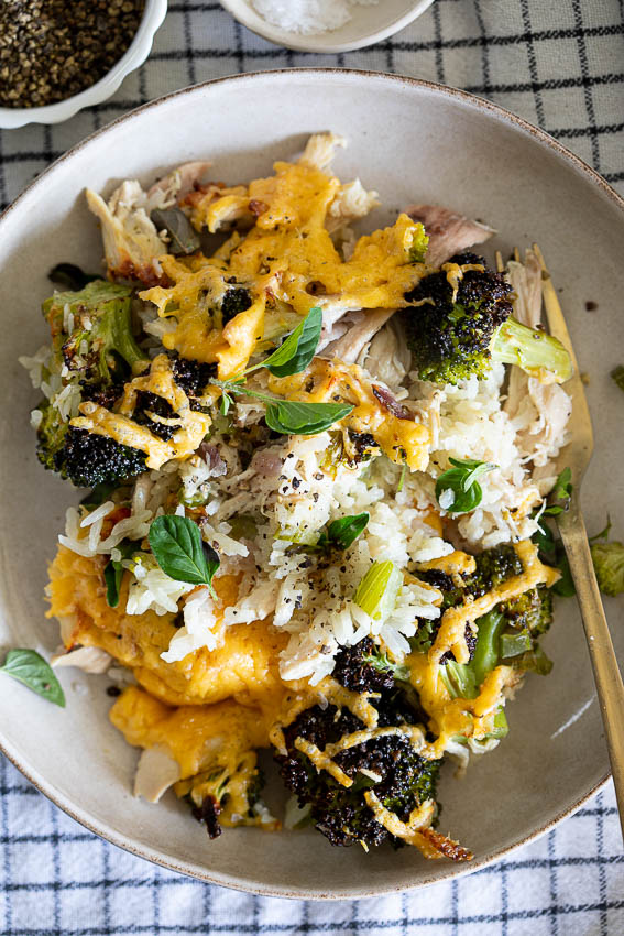 Cheesy Broccoli Chicken and Rice Casserole