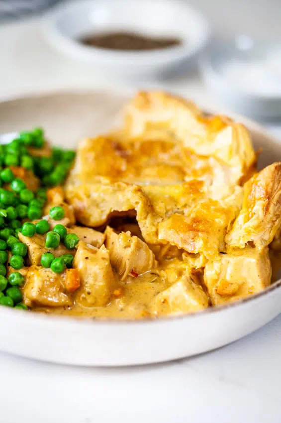 Curried chicken pot pie