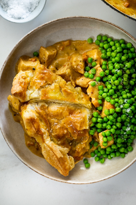 Curried chicken pot pie
