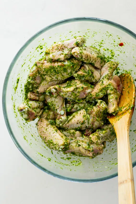 Cilantro Lime Air Fryer Chicken Wings