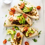 Ham and cheese breakfast quesadillas