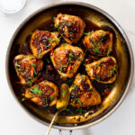 Sweet and spicy roasted chicken thighs
