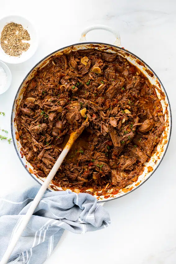 Slow cooked lamb ragu