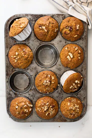 Easy Pecan Carrot Muffins