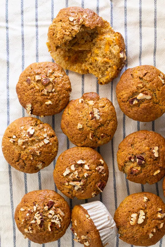 Easy Pecan Carrot Muffins