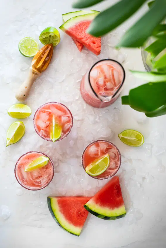 Easy Watermelon Margarita.